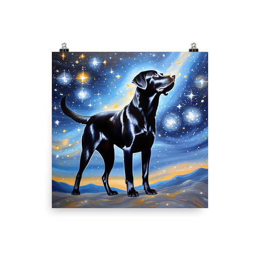 PugMug Custom Black Labrador Retriever Poster