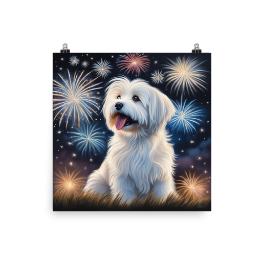 PugMug Custom White Havanese Dog Poster