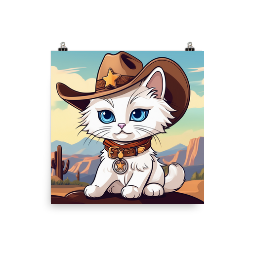 PugMug Custom White Ragdoll Cat Poster