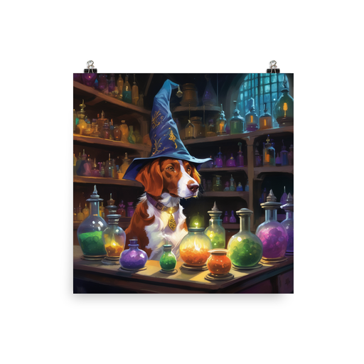 PugMug Custom Brittany Dog Poster