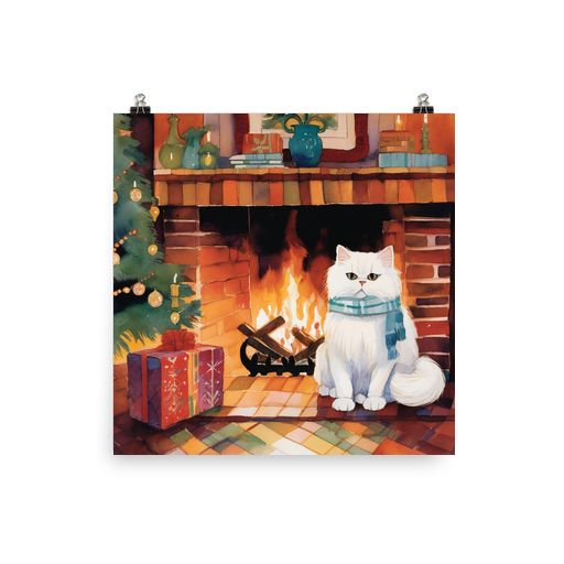 PugMug Custom White Persian Cat Poster