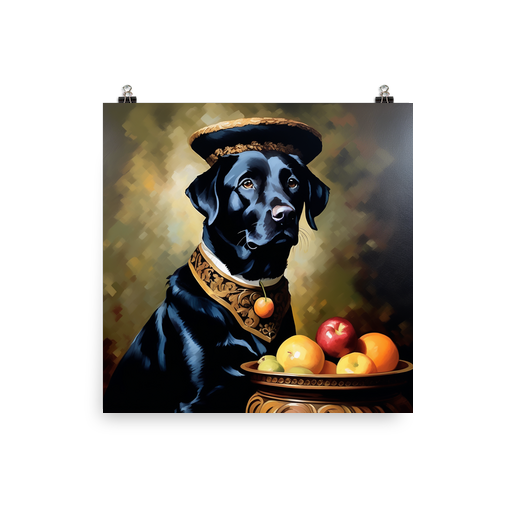 PugMug Custom Black Labrador Retriever Poster