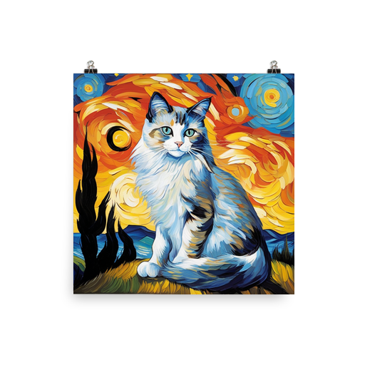 PugMug Custom Tabby Ragdoll Cat Poster