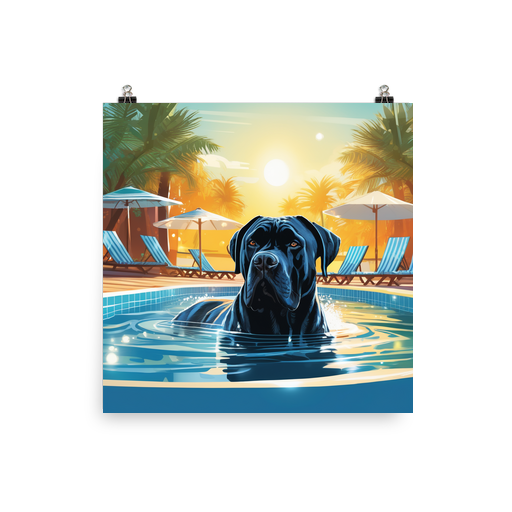 PugMug Custom Cane Corso Poster
