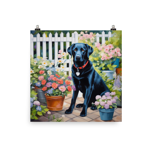 PugMug Custom Black Labrador Retriever Poster