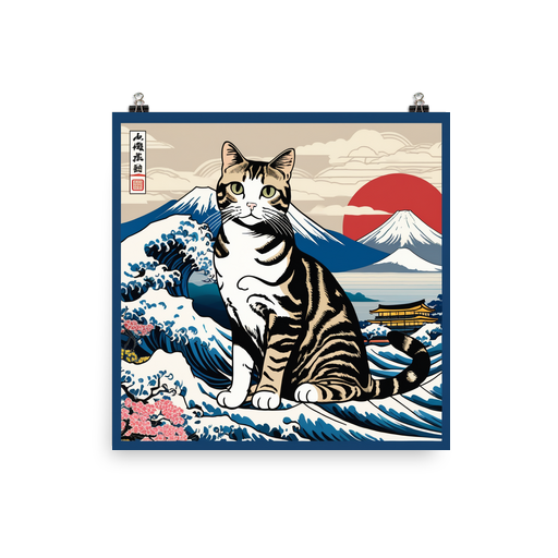 PugMug Custom Tabby American Shorthair Cat Poster