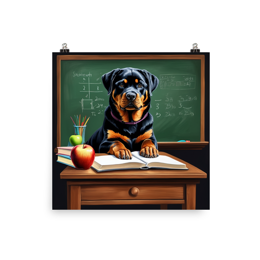 PugMug Custom Rottweiler Poster