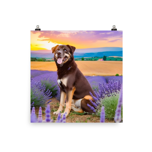 PugMug Custom Blue Poster