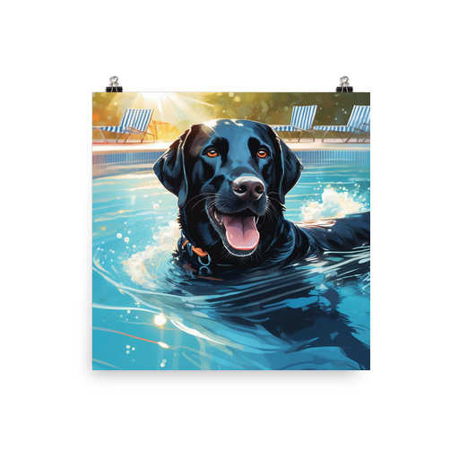 PugMug Custom Black Labrador Retriever Poster