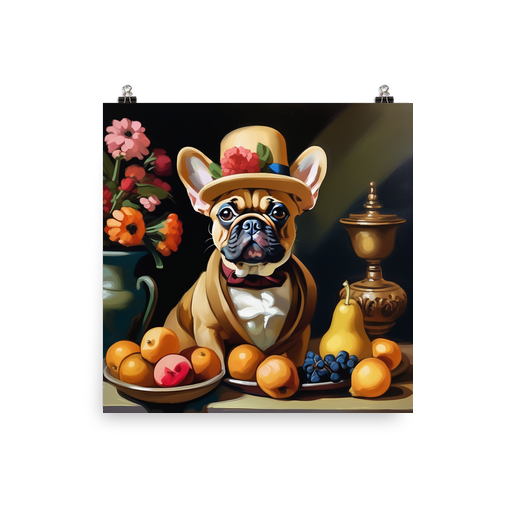 PugMug Custom Tan French Bulldog Poster