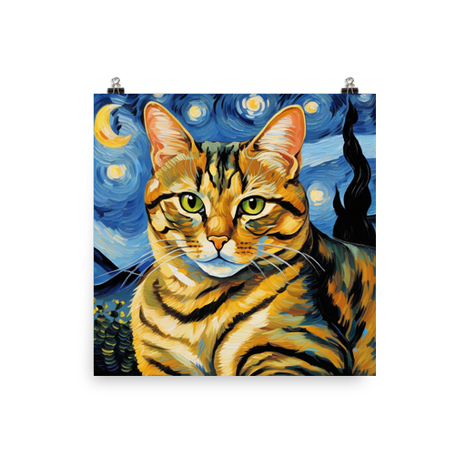 PugMug Custom Tabby Exotic Cat Poster