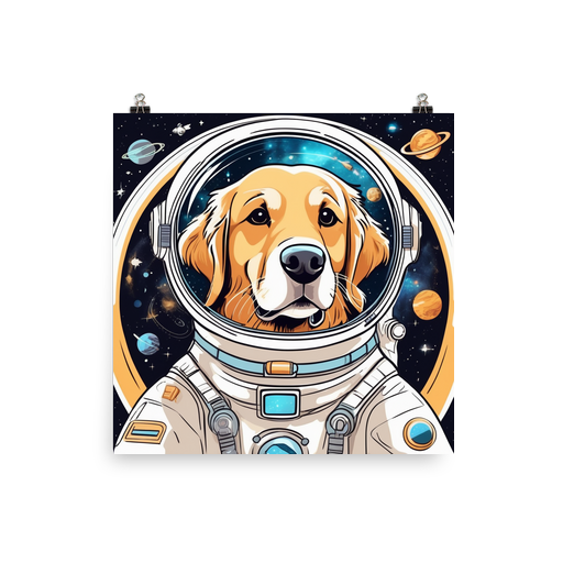 PugMug Custom Golden Retriever Poster