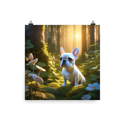 PugMug Custom White French Bulldog Poster