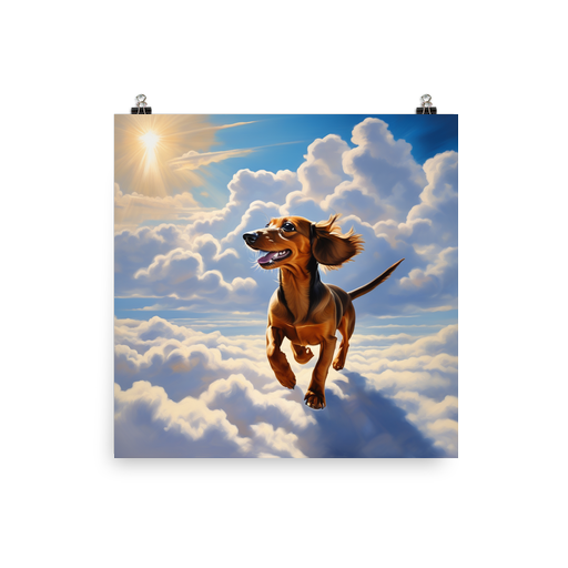 PugMug Custom Tan Dachshund Poster