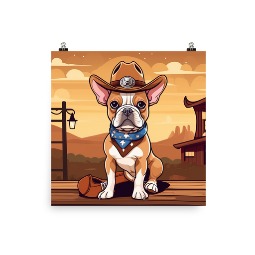 PugMug Custom Tan French Bulldog Poster