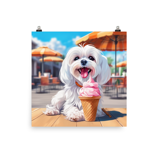 PugMug Custom Maltese Dog Poster