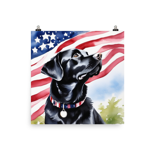 PugMug Custom Black Labrador Retriever Poster