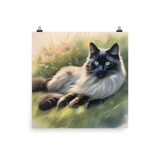 PugMug Custom Black Ragdoll Cat Poster