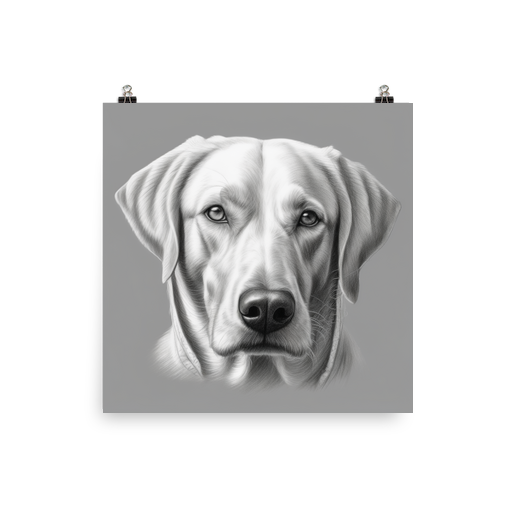 PugMug Custom White Labrador Retriever Poster