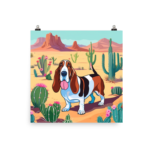 PugMug Custom Basset Hound Poster