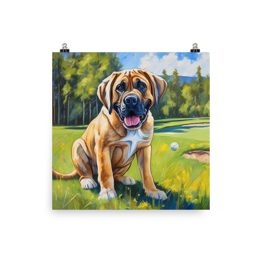 PugMug Custom Mastiff Poster