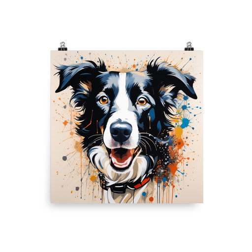 PugMug Custom Border Collie Poster