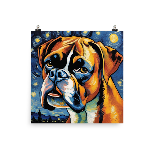 PugMug Custom Boxer Dog Poster