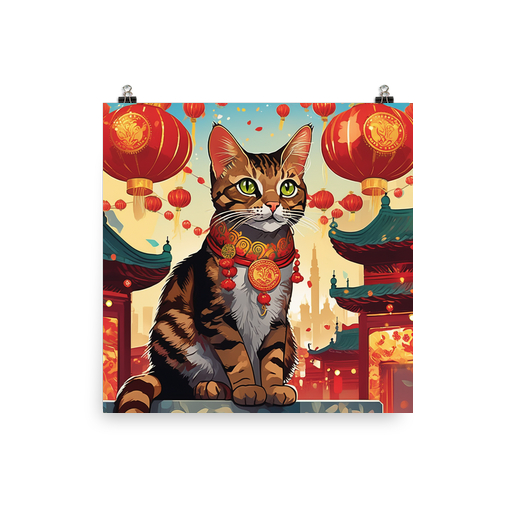 PugMug Custom Tabby Exotic Cat Poster