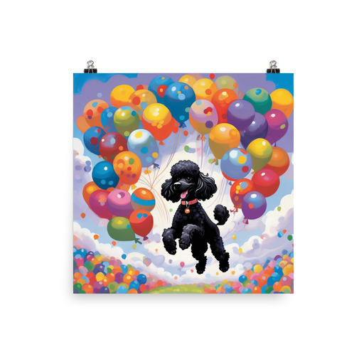 PugMug Custom Black Poodle Poster