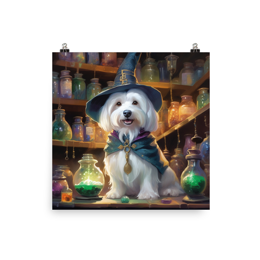 PugMug Custom White Havanese Dog Poster