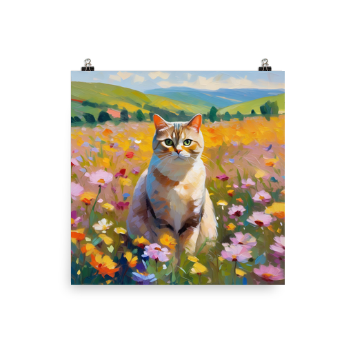 PugMug Custom Tabby British Shorthair Cat Poster