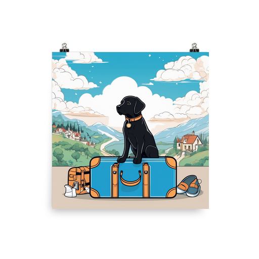 PugMug Custom Black Labrador Retriever Poster