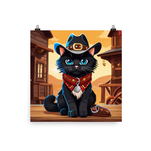 PugMug Custom Black Ragdoll Cat Poster