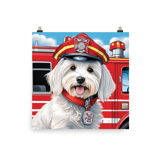 PugMug Custom White Havanese Dog Poster