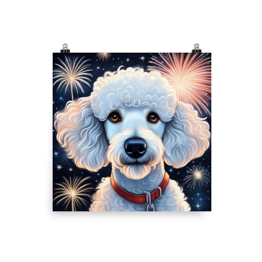 PugMug Custom White Poodle Poster