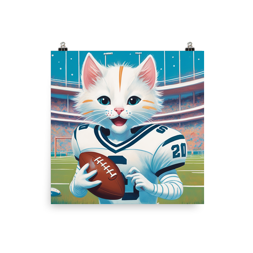 PugMug Custom White Exotic Cat Poster