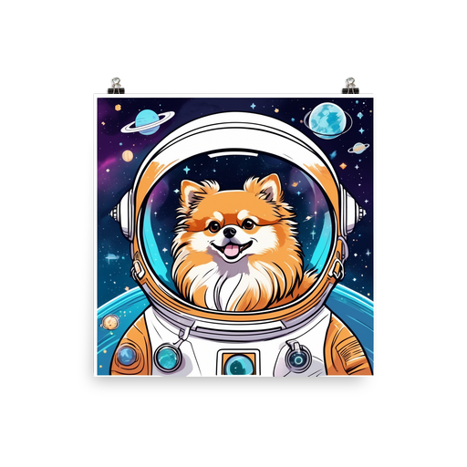 PugMug Custom Tan Pomeranian Poster