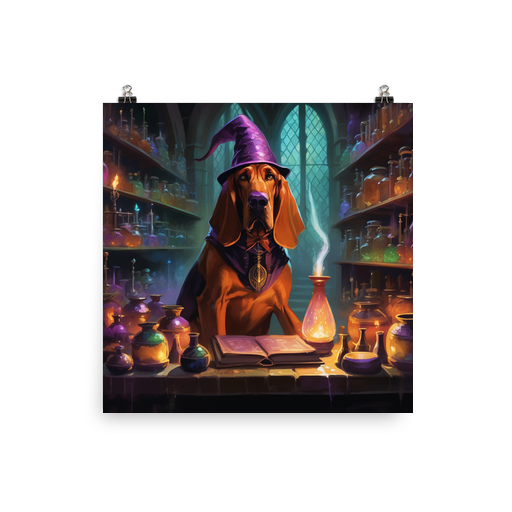 PugMug Custom Bloodhound Poster