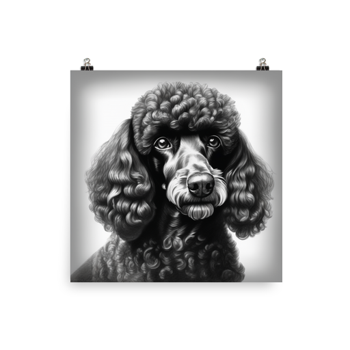 PugMug Custom Black Poodle Poster