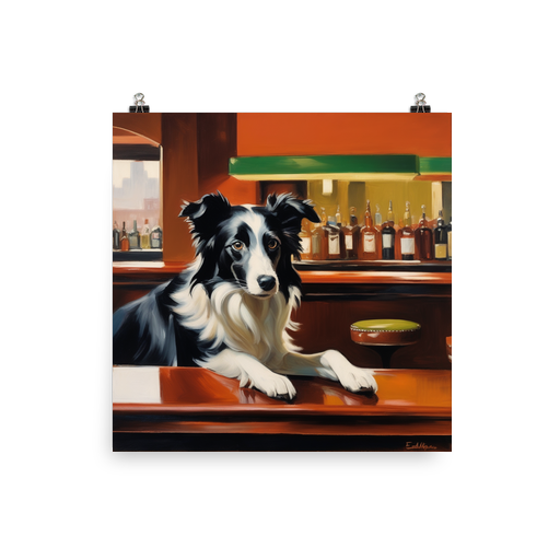 PugMug Custom Border Collie Poster