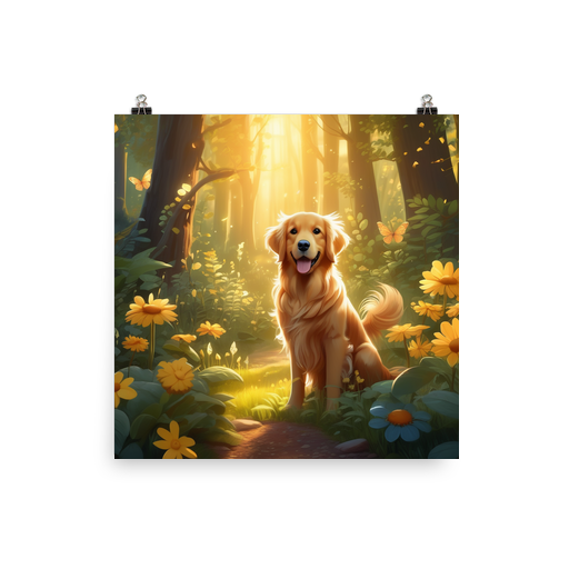 PugMug Custom Golden Retriever Poster