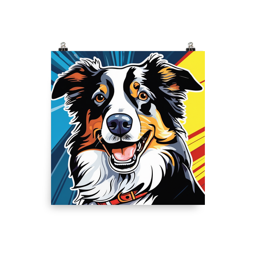 PugMug Custom Border Collie Poster