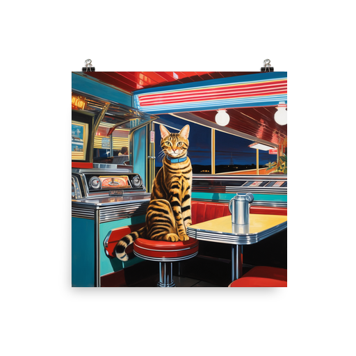 PugMug Custom Tabby Companion Cat Poster