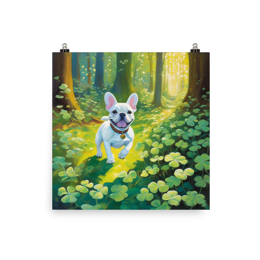 PugMug Custom White French Bulldog Poster