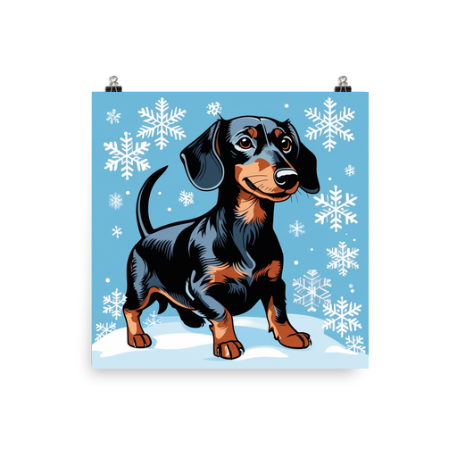PugMug Custom Black Dachshund Poster