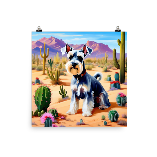 PugMug Custom Miniature Schnauzer Poster