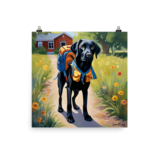 PugMug Custom Black Labrador Retriever Poster