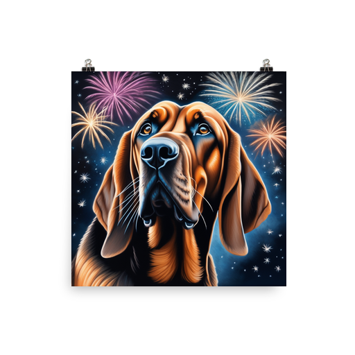 PugMug Custom Bloodhound Poster