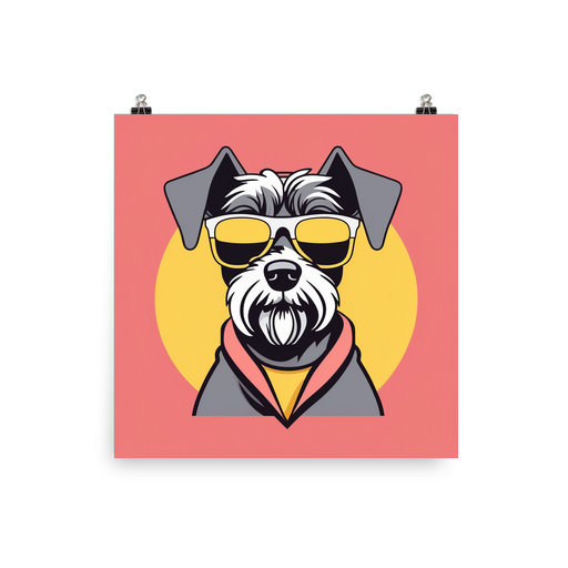 PugMug Custom Miniature Schnauzer Poster