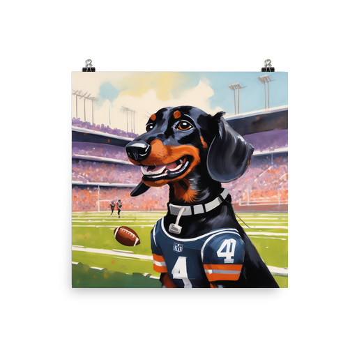 PugMug Custom Black Dachshund Poster